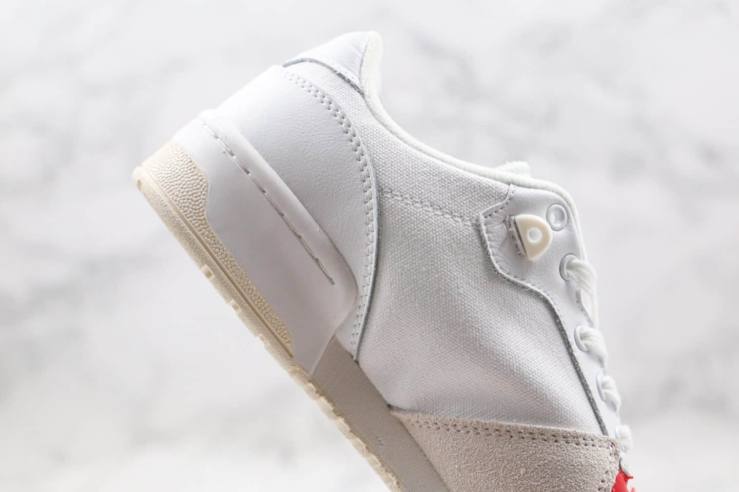 阿迪达斯Adidas Rivalry Low纯原版本三叶草低帮帆布白红色原鞋开模一比一打造 货号:EF6418