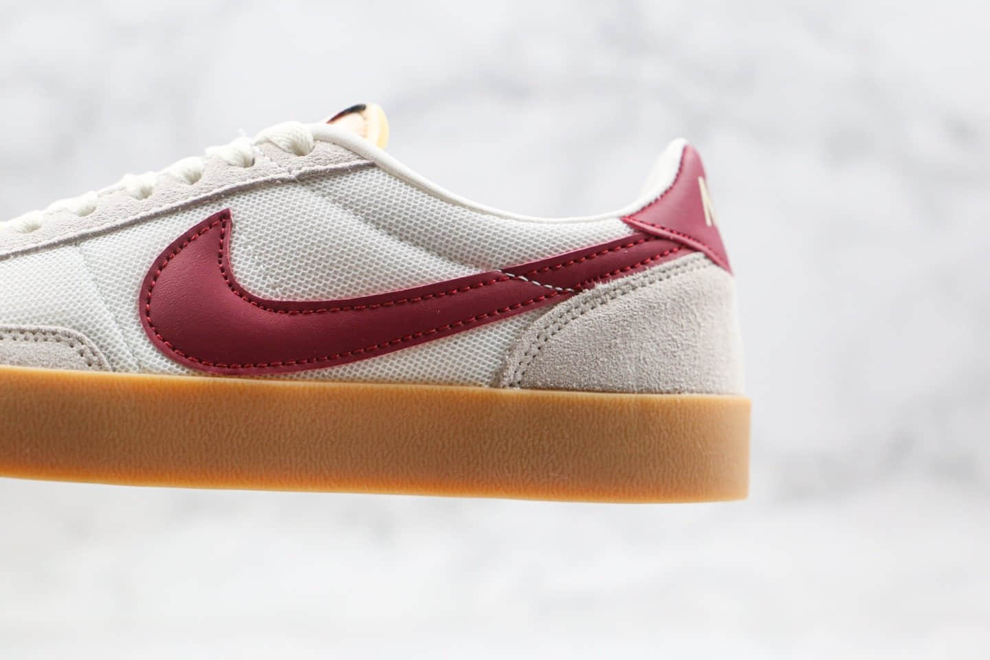 耐克Nike Killshot II Leather x J.Crew纯原版本联名款复古板鞋生胶米白酒红色正确网面鞋面 货号:AQ4133-100