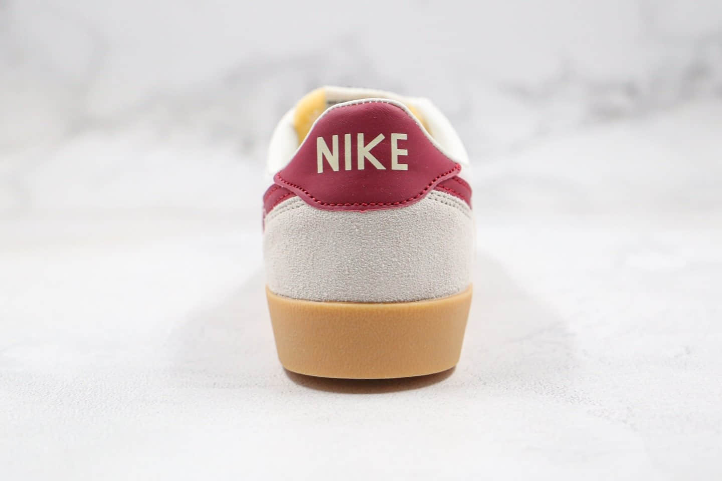 耐克Nike Killshot II Leather x J.Crew纯原版本联名款复古板鞋生胶米白酒红色正确网面鞋面 货号:AQ4133-100