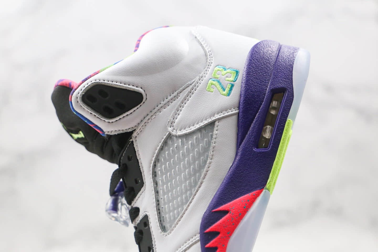 乔丹Air Jordan 5 Alternate Bel-Air纯原版本新鲜王子白紫色AJ5内置气垫原盒原标 货号:DB3335-100