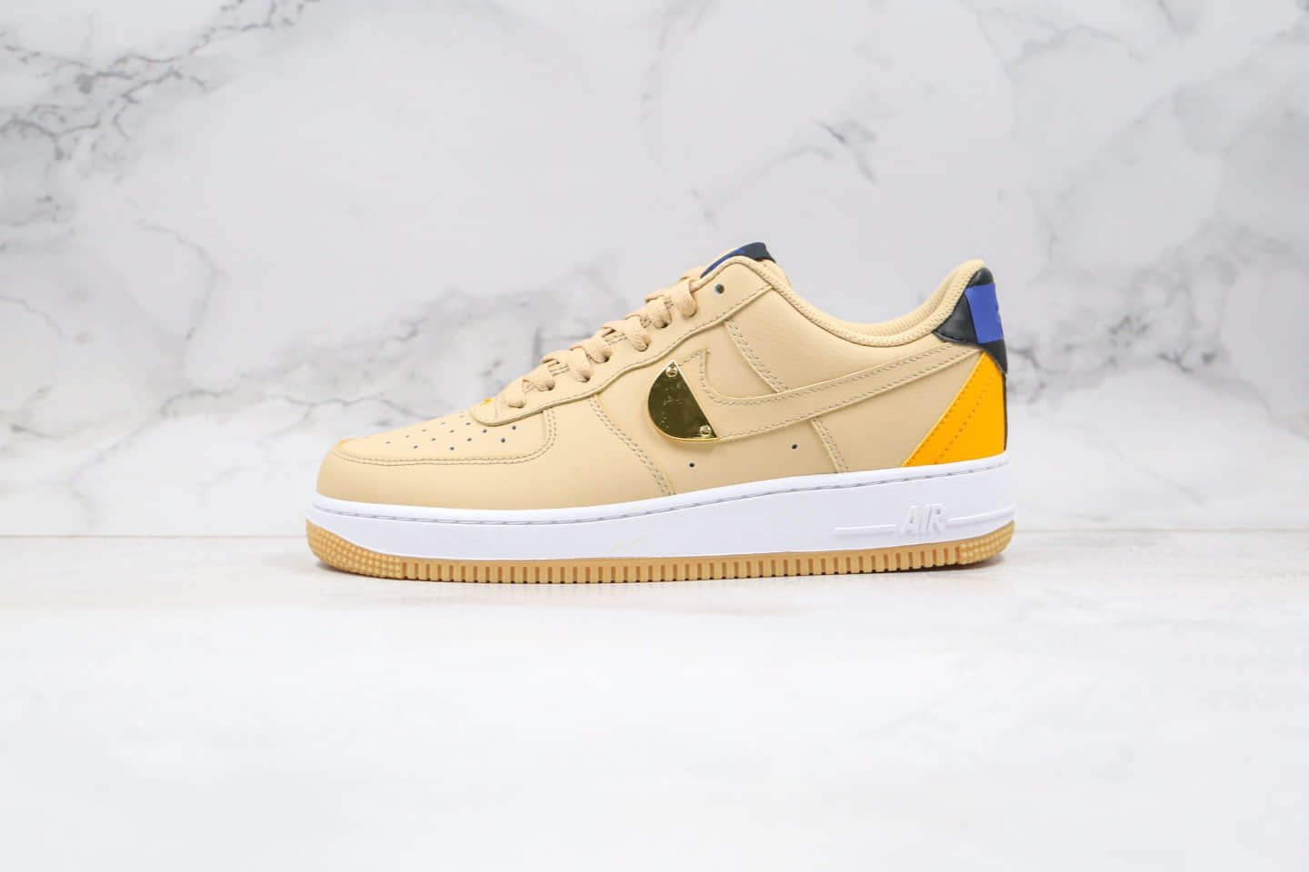 耐克Nike AIR FORCE 1 07 LV8 1HO20 NBA纯原版本联名款低帮空军一号金属探测仪栗棕色鸳鸯鞋面内置气垫 货号:CT2298-200