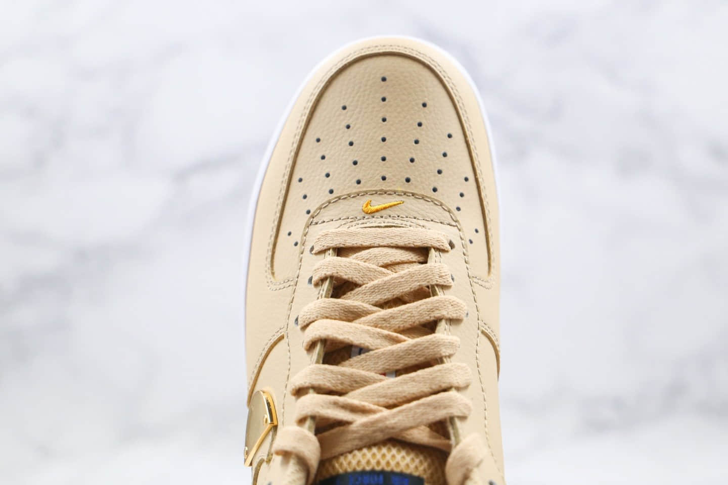 耐克Nike AIR FORCE 1 07 LV8 1HO20 NBA纯原版本联名款低帮空军一号金属探测仪栗棕色鸳鸯鞋面内置气垫 货号:CT2298-200