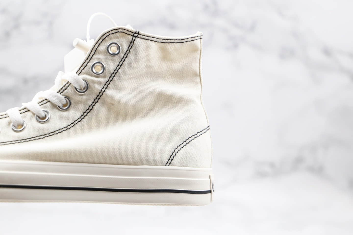 匡威Converse all star stltchlnng hi公司级版本车缝线限定款高帮黑白色原盒原标原楦头纸板打造