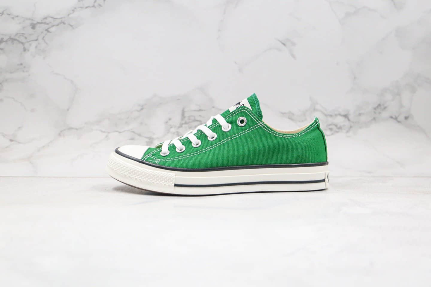 匡威Converse Chuck Taylor All Star公司级版本低帮日产低帮绿色帆布鞋原厂硫化大底原盒原标