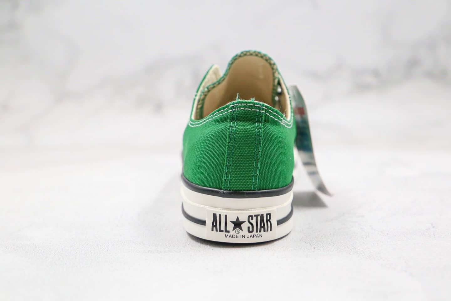 匡威Converse Chuck Taylor All Star公司级版本低帮日产低帮绿色帆布鞋原厂硫化大底原盒原标