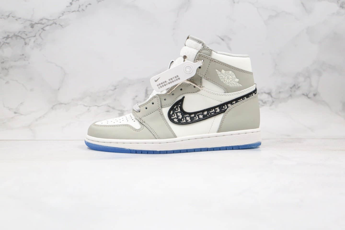 乔丹Dior x Air Jordan 1 High OG纯原版本迪奥联名款35周年限量联名款AJ1原盒原标正确鞋面材质 货号:CQ7629-013