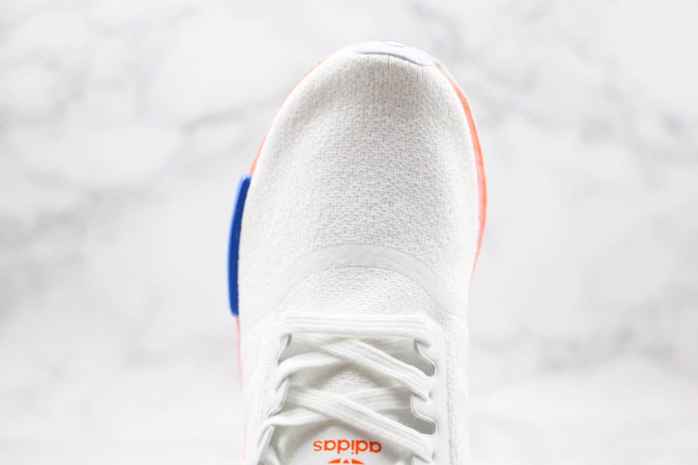 阿迪达斯adidas NMD R1纯原版本爆米花跑鞋白橙色撞色拼色内置真爆米花大底原楦头纸板打造 货号:FV7852