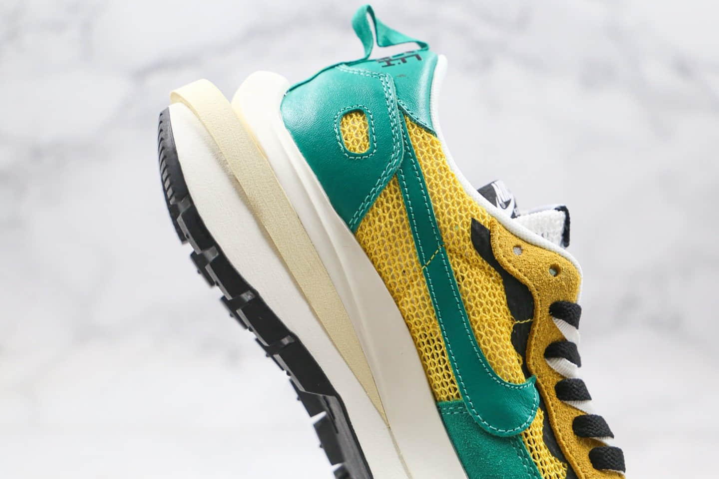 耐克Sacai x Nike Pegasus VaporFly SP Green Yellow Black White纯原版本华夫联名款重叠双钩走秀款黄绿色原鞋开模一比一打造 货号:BV0073-103