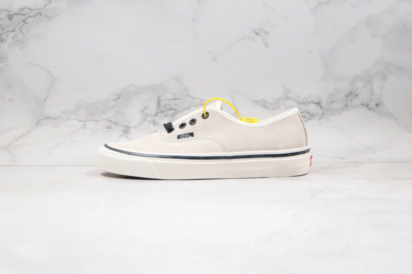 万斯Vans Authentic 44 DX公司级版本麂皮系列牛奶黑白色原厂硫化大底内置钢印正确鞋面材质