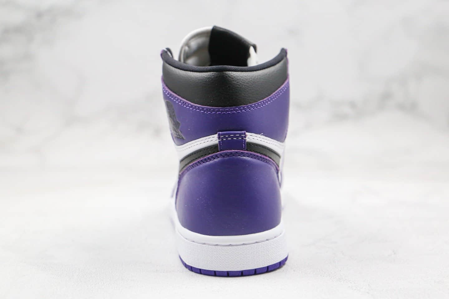 乔丹Air Jordan 1 Retro High OG Gym Purple纯原版本高帮AJ1新紫脚趾恶人紫色原厂头层皮革鞋面正确后跟定型 货号:555088-500