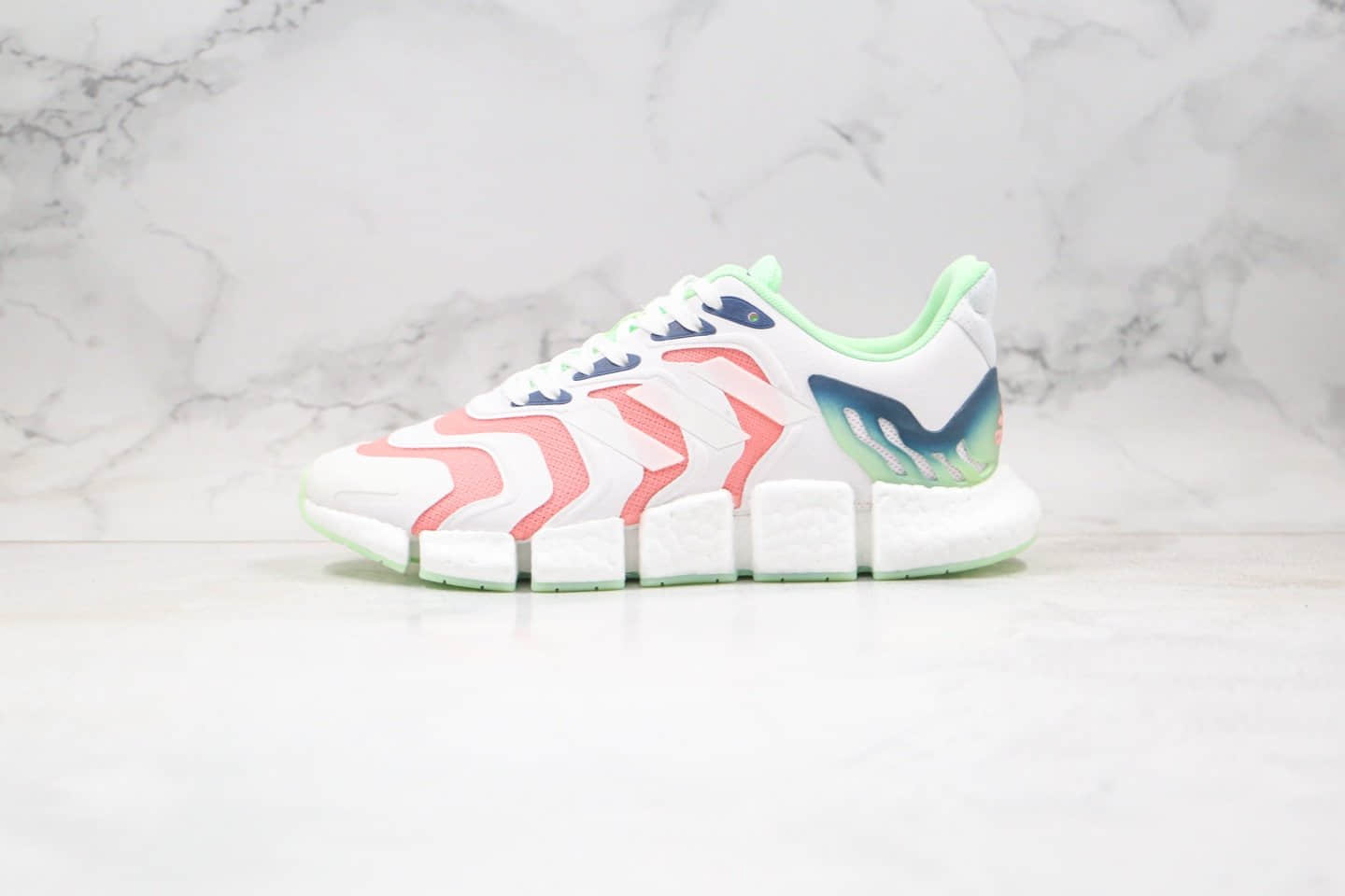 阿迪达斯adidas Climacool纯原版本毛毛虫清风爆米花跑鞋荧光绿粉红色原盒原标原档案数据开发 货号:FX7849