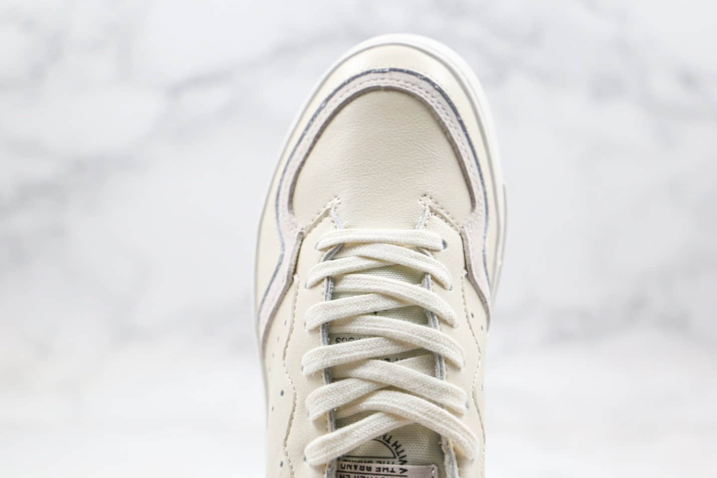 阿迪达斯Adidas SUPERCOURT BLACKPINK纯原版本代言同款三叶草板鞋米白色原档案数据开发 货号:EE6047