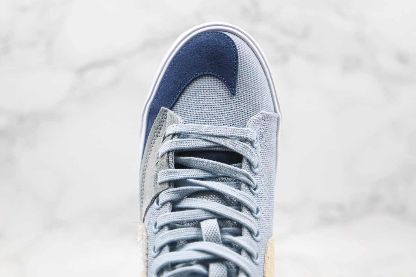 耐克Nike SB Zoom Blazer Mid Edge Hack Pack纯原版本高帮SB拆线解构雾霾蓝色原档案数据开发原盒原标 货号:CI3833-401