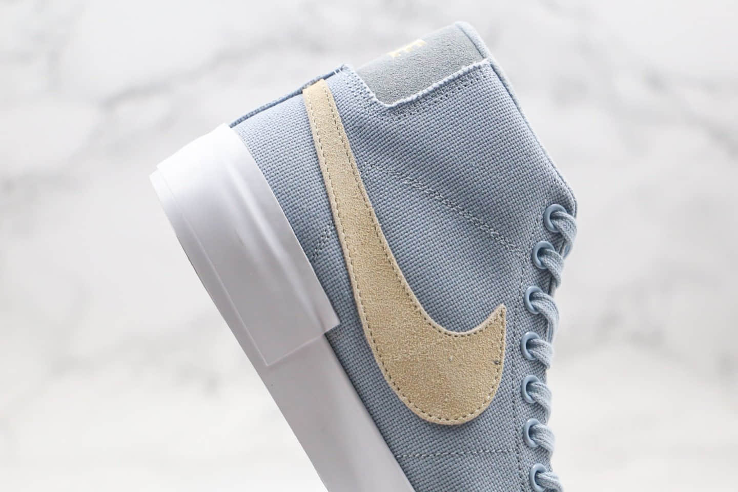 耐克Nike SB Zoom Blazer Mid Edge Hack Pack纯原版本高帮SB拆线解构雾霾蓝色原档案数据开发原盒原标 货号:CI3833-401