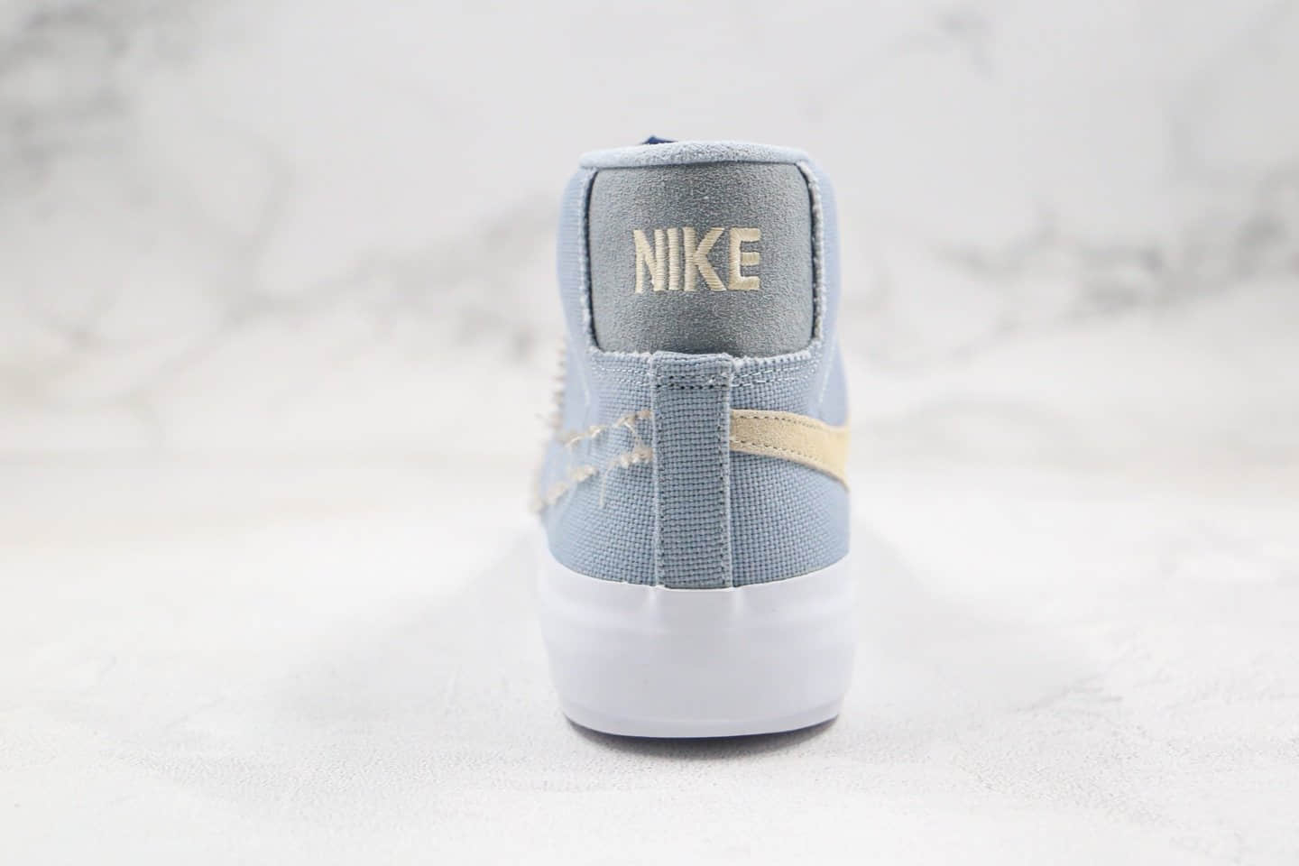 耐克Nike SB Zoom Blazer Mid Edge Hack Pack纯原版本高帮SB拆线解构雾霾蓝色原档案数据开发原盒原标 货号:CI3833-401