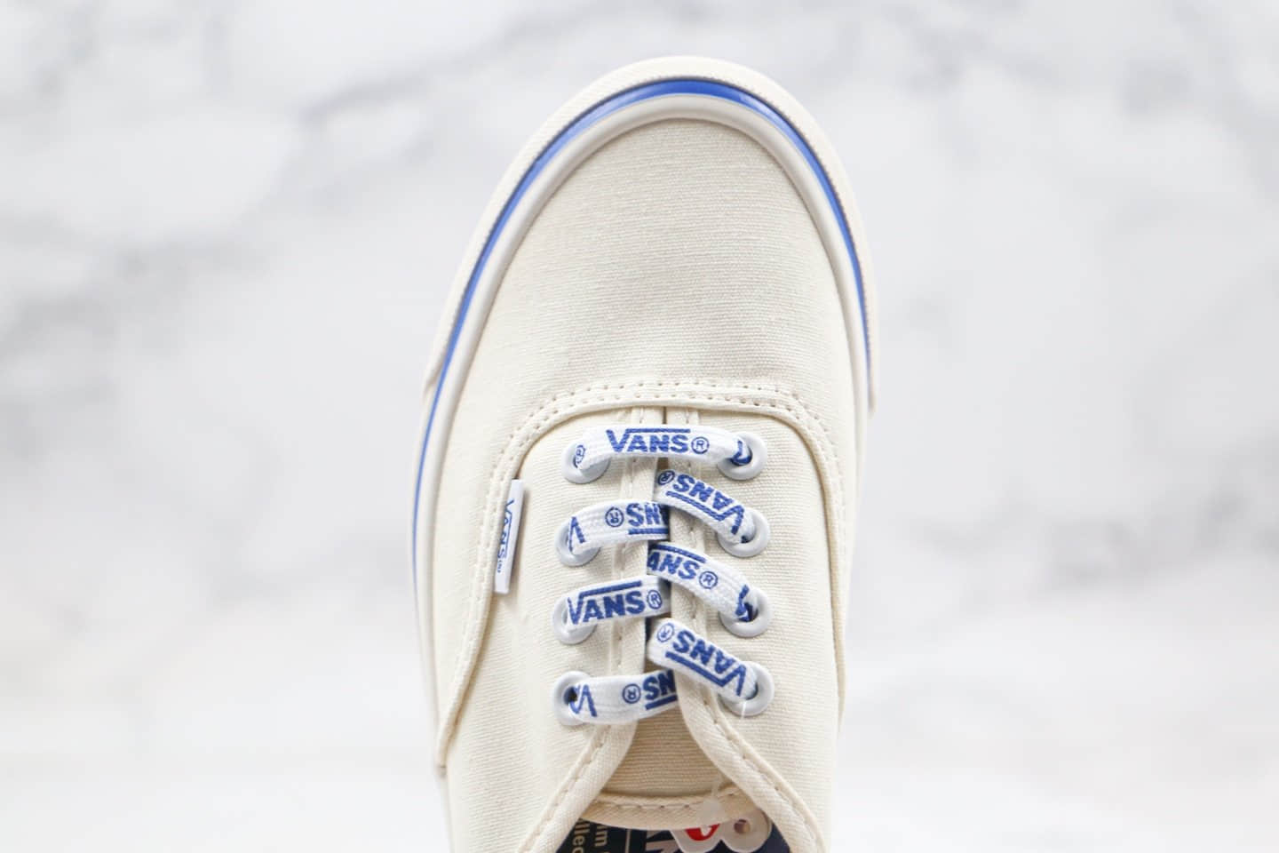 万斯Vans AUTHENTIC公司级版本低帮安纳海姆白色LOGO印花系列原厂硫化原楦头纸板打造