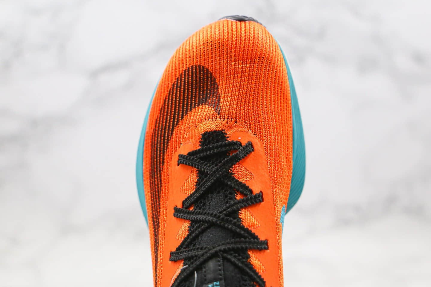 耐克Nike Air Zoom Alphafly NEXT%「破2」马拉松厚底慢跑鞋蓝橙色纯原版本真碳纤维中底搭载Zoom气垫 货号：CI9925-019