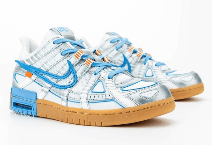 OW x Nike Air Rubber Dunk新配色曝光!清爽复古! 货号:CU6015-100
