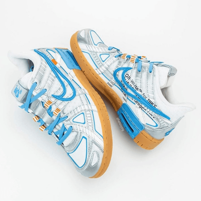 OW x Nike Air Rubber Dunk新配色曝光!清爽复古! 货号:CU6015-100