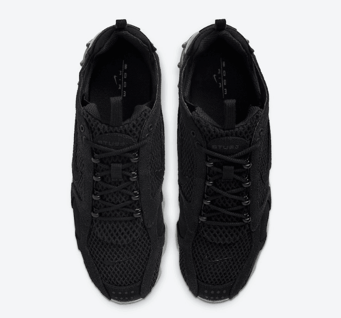Stussy x Nike Air Zoom Spiridon Cage 2黑灰配色即将发售! 货号:CQ5486-001