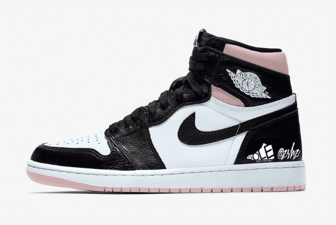 清爽黑粉脚趾!全新 Air Jordan 1明年春季发售! 货号:555088-034