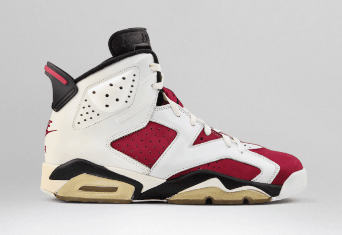 胭脂红Air Jordan 6“ Carmine”明年1月复刻回归! 货号:CT8529-106