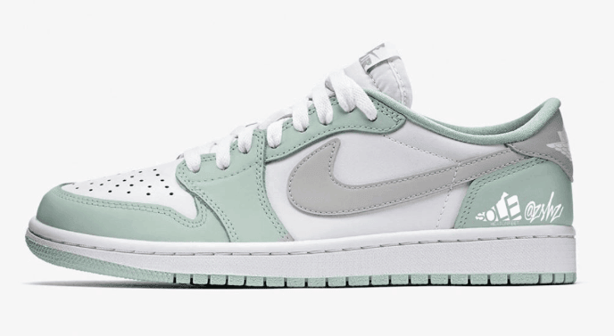 夏日小清新配色!两双全新 AJ 1 Low渲染图释出!