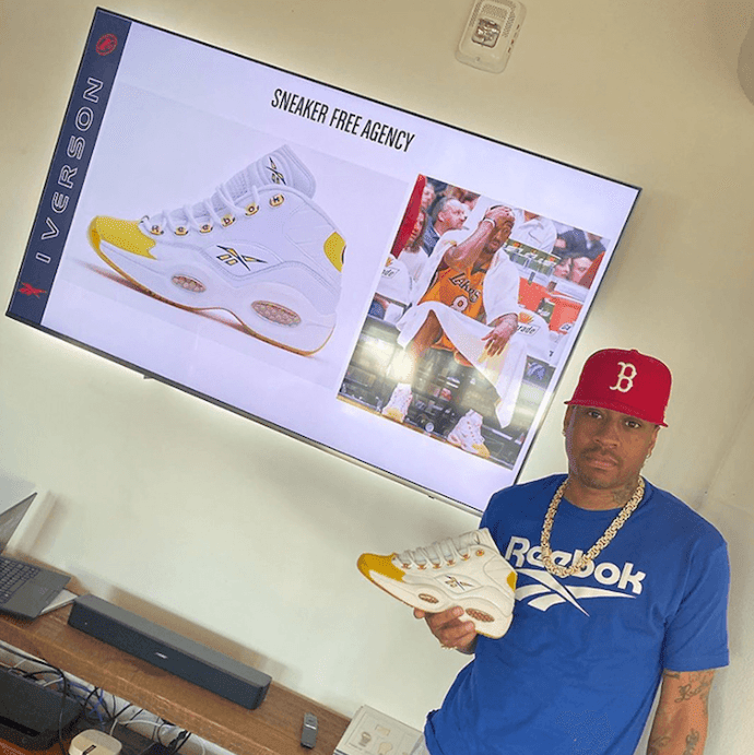 科比亲穿配色!湖人 Reebok Question复刻实物曝光!只是……