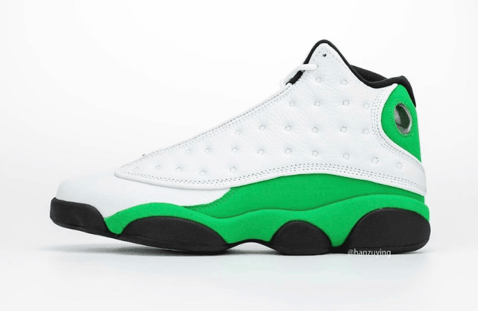 酷似天价雷阿伦 PE!AJ13 “Lucky Green”最新实物图曝光! 货号:DB6537-113