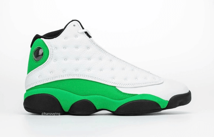 酷似天价雷阿伦 PE!AJ13 “Lucky Green”最新实物图曝光! 货号:DB6537-113