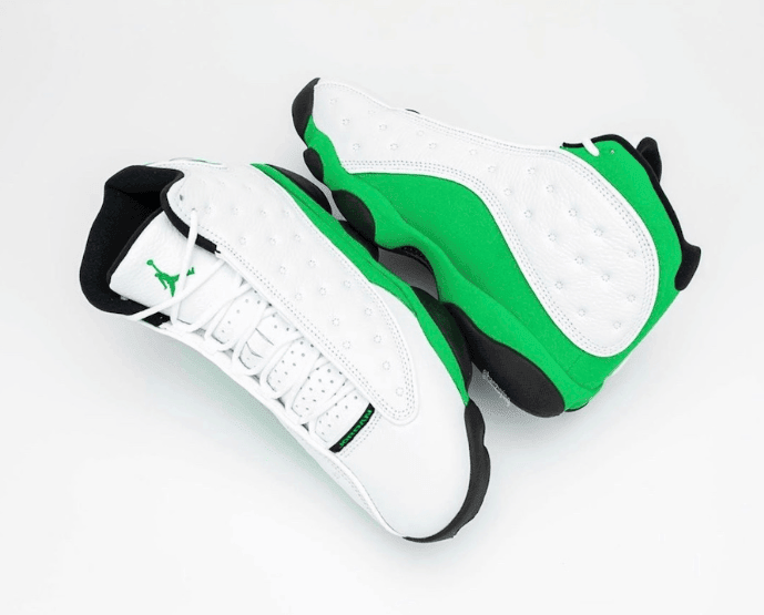 酷似天价雷阿伦 PE!AJ13 “Lucky Green”最新实物图曝光! 货号:DB6537-113