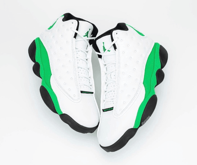 酷似天价雷阿伦 PE!AJ13 “Lucky Green”最新实物图曝光! 货号:DB6537-113