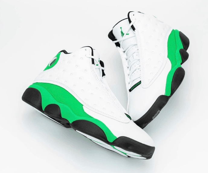 酷似天价雷阿伦 PE!AJ13 “Lucky Green”最新实物图曝光! 货号:DB6537-113
