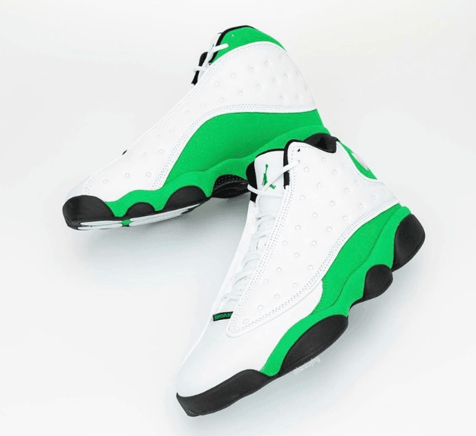 酷似天价雷阿伦 PE!AJ13 “Lucky Green”最新实物图曝光! 货号:DB6537-113