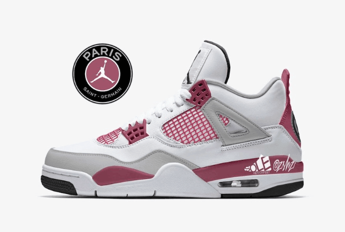 大巴黎 PSG x AJ4渲染图曝光!今年9月登场! 货号:CZ5624-100