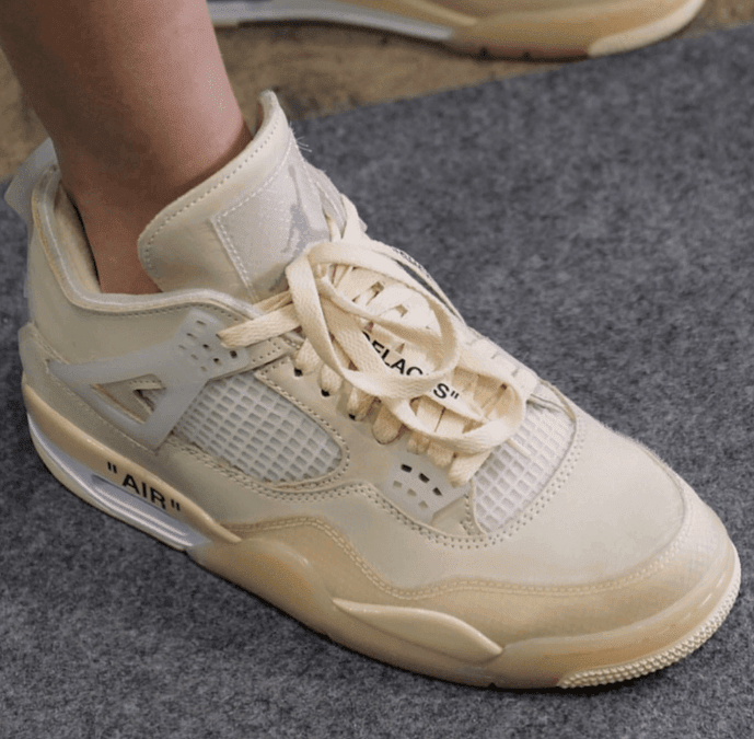 OW x AJ4联名今夏发售!入手有点难度! 货号:CV9388-100