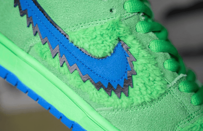 Grateful Dead x Nike SB Dunk Low黄色小熊细节图曝光!