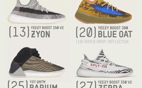 下月 4 双 Yeezy 发售!都是狠货!