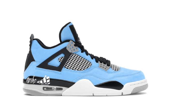 酷似18年TS联名!全新AJ4“University Blue” 首度曝光! 货号:CT8527-400