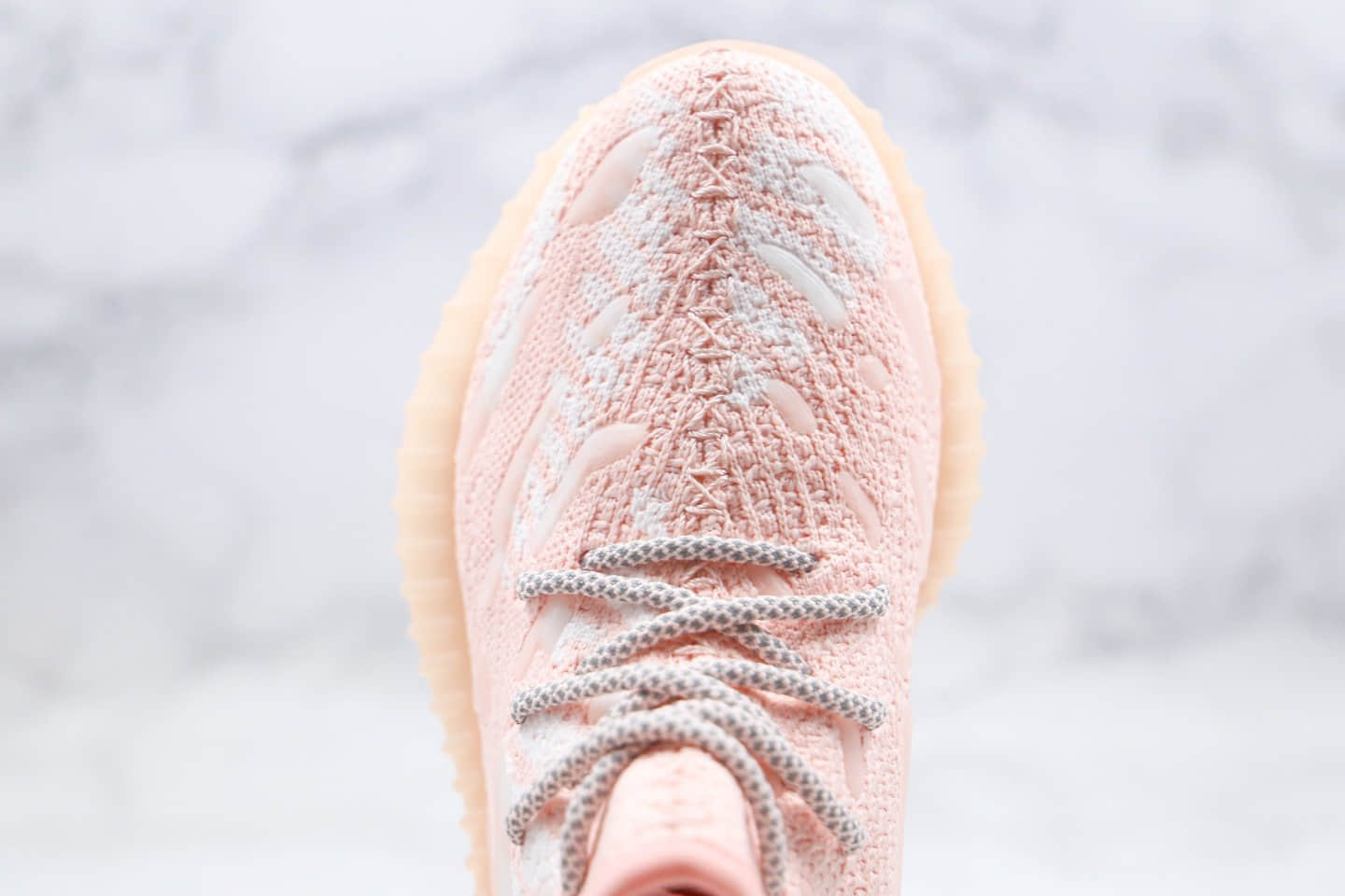 阿迪达斯adidas Yeezy Boost 350 V3纯原版本椰子350V3粉天使爆米花跑鞋原盒原标区别市面假爆版本 货号:FC9217