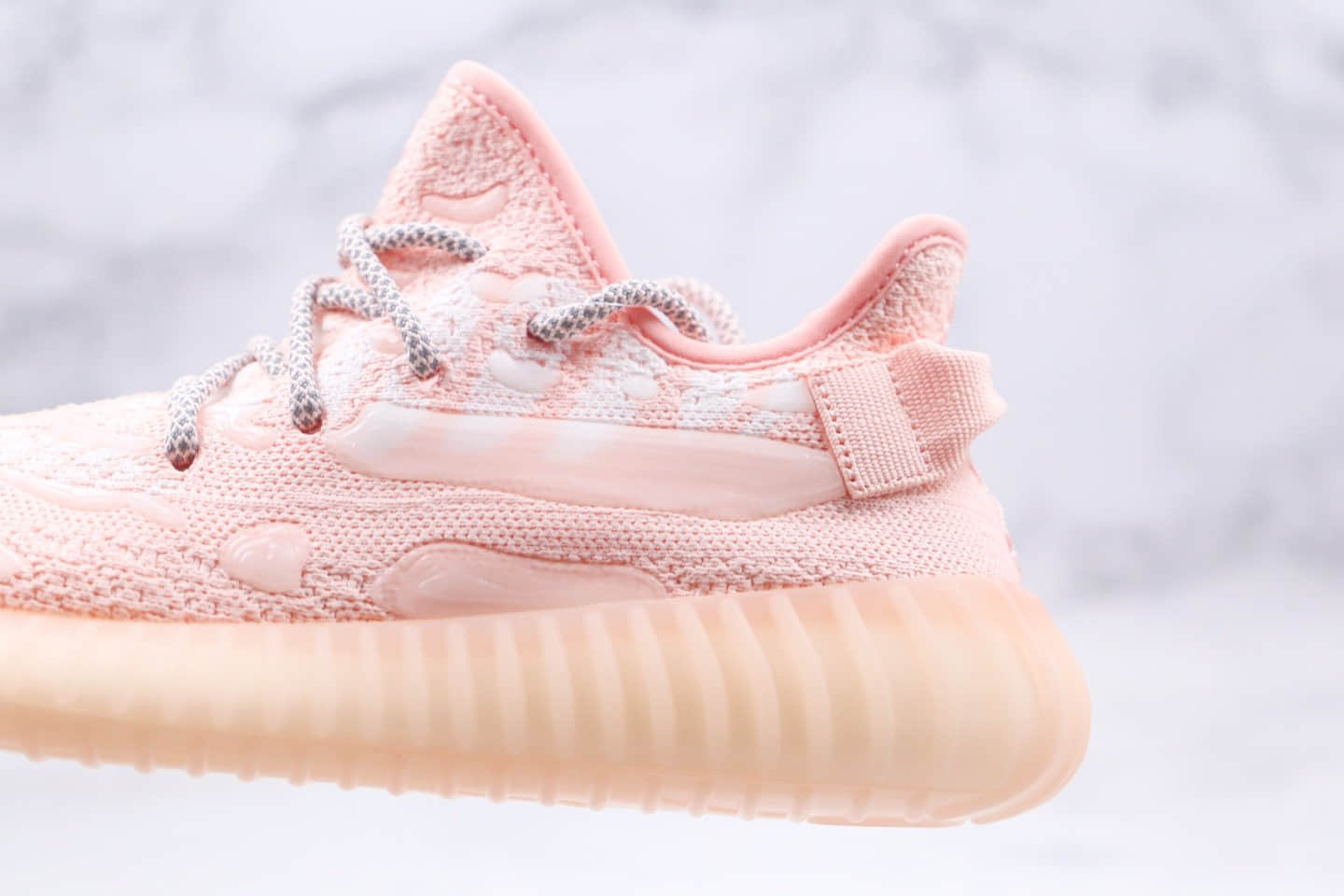 阿迪达斯adidas Yeezy Boost 350 V3纯原版本椰子350V3粉天使爆米花跑鞋原盒原标区别市面假爆版本 货号:FC9217