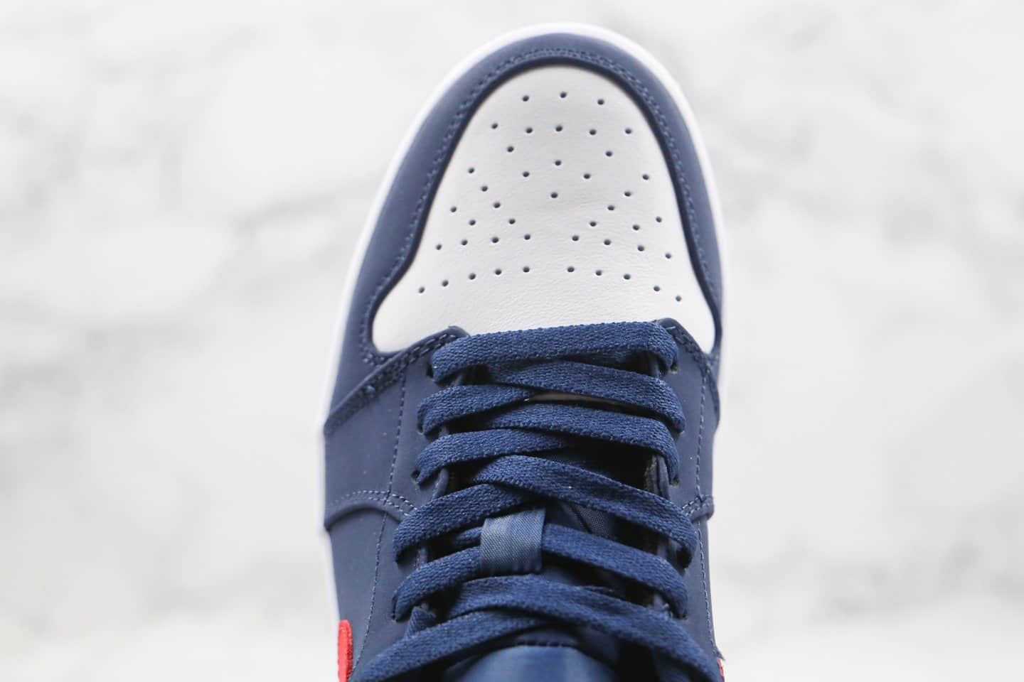 乔丹Air Jordan 1 Low纯原版本低帮AJ1爱国者蓝红白色内置气垫原档案数据开发 货号：CZ8454-400