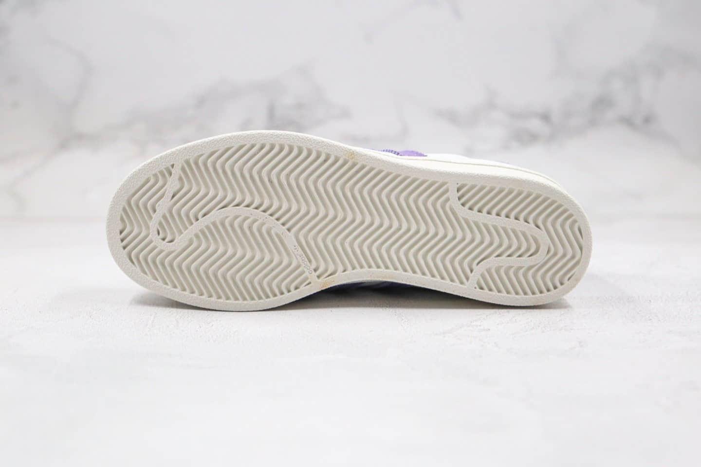 阿迪达斯Adidas Superstar纯原版本三叶草贝壳头板鞋香芋紫色正确硅蓝软中底 货号:FV3373