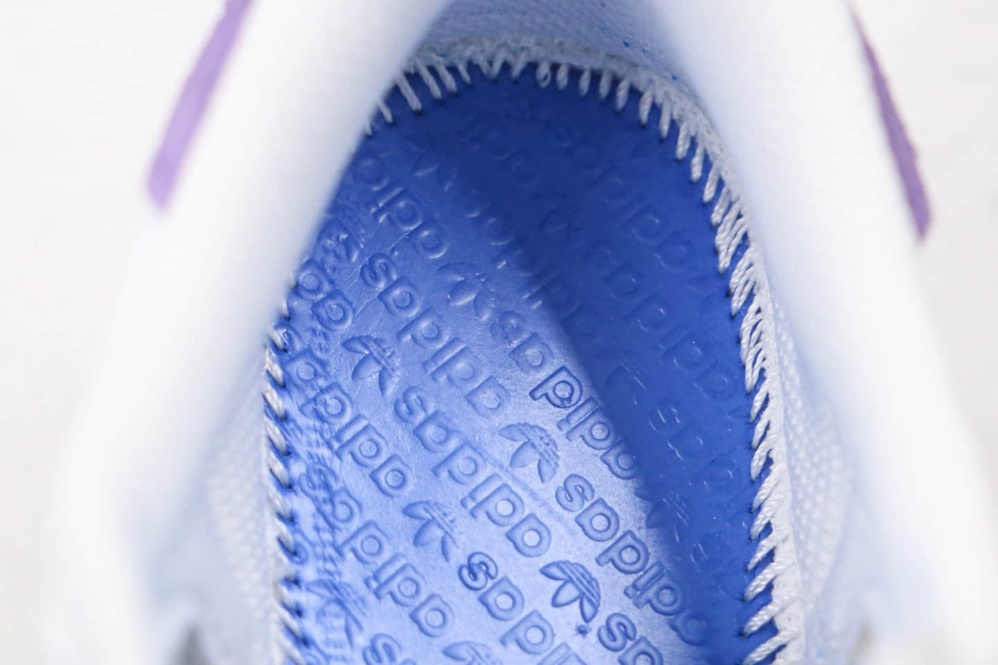 阿迪达斯Adidas Superstar纯原版本三叶草贝壳头板鞋香芋紫色正确硅蓝软中底 货号:FV3373