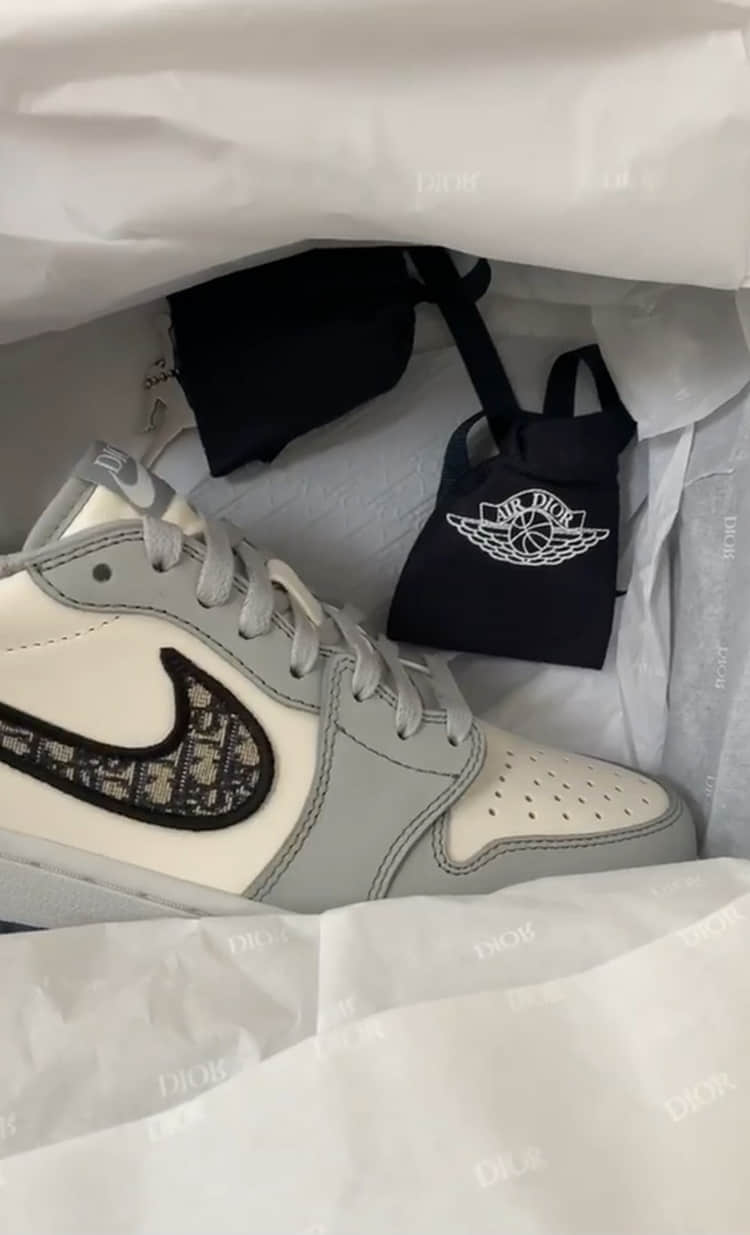 Dior x AJ1 Low开箱!绝对高规格! 货号:CN8608-002