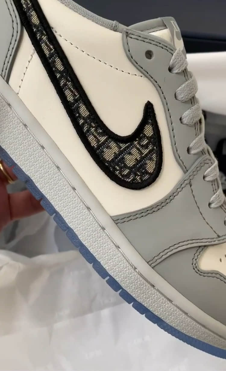 Dior x AJ1 Low开箱!绝对高规格! 货号:CN8608-002