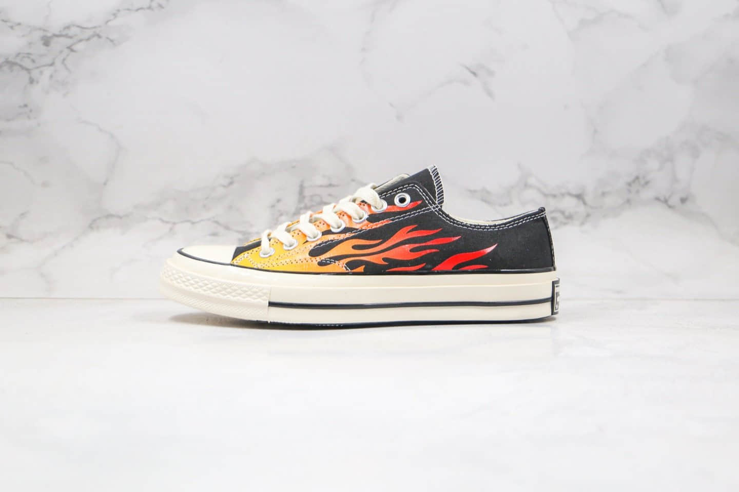 匡威Converse Chuck 70S 18ss公司级版本低帮火焰硫化帆布鞋双围条硫化蓝底 货号:167813C