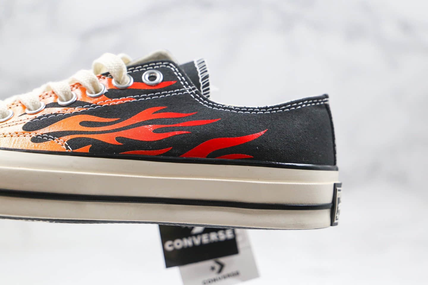 匡威Converse Chuck 70S 18ss公司级版本低帮火焰硫化帆布鞋双围条硫化蓝底 货号:167813C