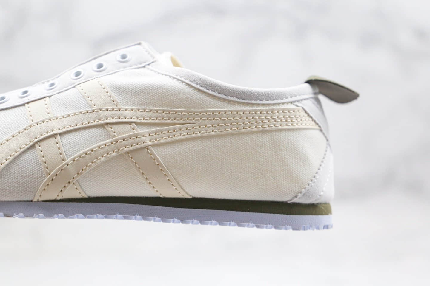 亚瑟士Asics Onitsuka tiger ICO 66 SLIP纯原版本鬼冢虎无鞋带一脚蹬帆布鞋白色原厂四联吊牌齐全 货号:1183A364-104