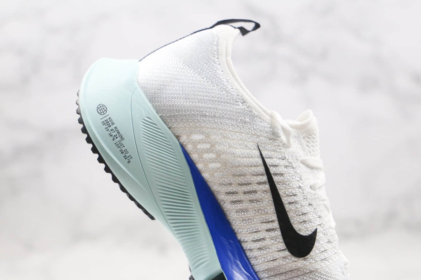 耐克Nike Air Zoom Alphafly NEXT%纯原版本马拉松气垫慢跑鞋鸳鸯白粉蓝色内置碳板气垫支持高强度慢跑 货号:CI9923-300